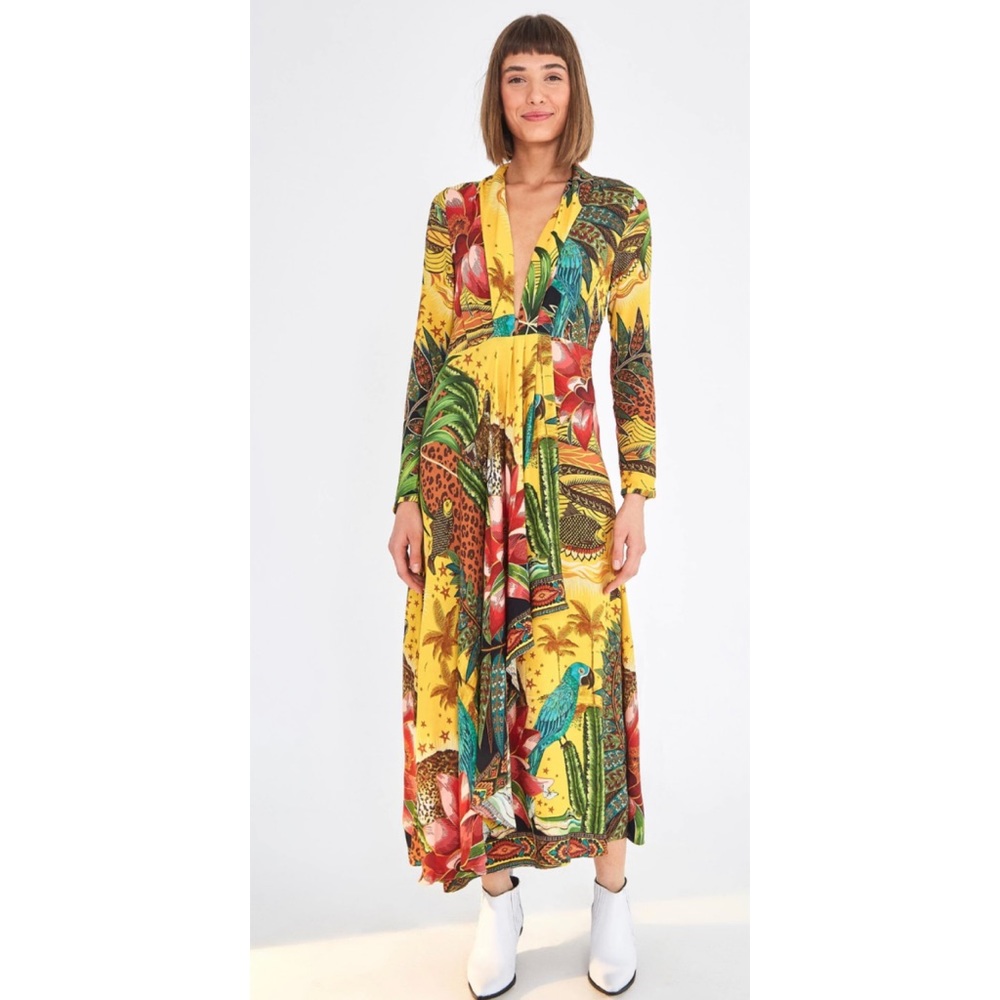 NWT FARM Rio Tropical Dreams Maxi dress - Picture 2 of 14